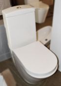 1 x Close Coupled Toilet Pan With Soft Close Toilet Seat And Cistern (Inc. Fittings) - New / Unboxed
