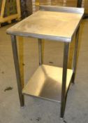1 x Stainless Steel Prep Bench - Dimensions: 50 x 70 x 91.5cm - Ref: MC109 - CL282 - Location: Bolto