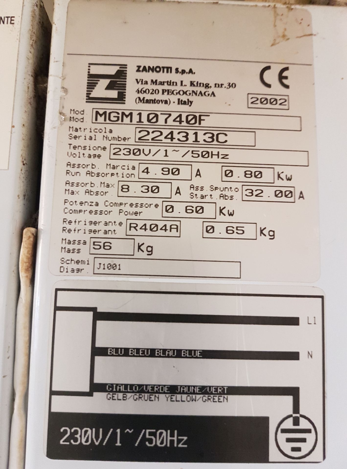 1 x Zanotti GM1 Walk-in Freezer (Model: mgm10740f) - Dimensions: W255 x D151 x H230cm - Ref: - Image 6 of 8