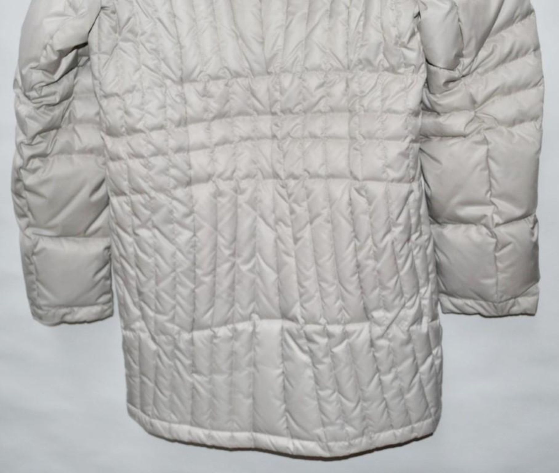 1 x Steilmann Kirsten Womens Real Down Quilted Winter Coat In Light Silver - Removable Hood With Det - Image 5 of 7