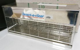 1 x Insetct a Clear 2000 Fly Zapper - Model T35 - Stainless Steel Finish - CL270 - Location: Bolton