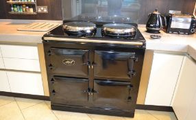 1 x Black Electric 3-Oven, 2 Hob Total Control AGA with Remote Control - Excellent Condition - CL272