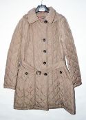 1 x Steilmann Feel C.o.v.e.r By Kirsten Womens Belted Coat - Quilted, Poly Down Filled Coat In Brown