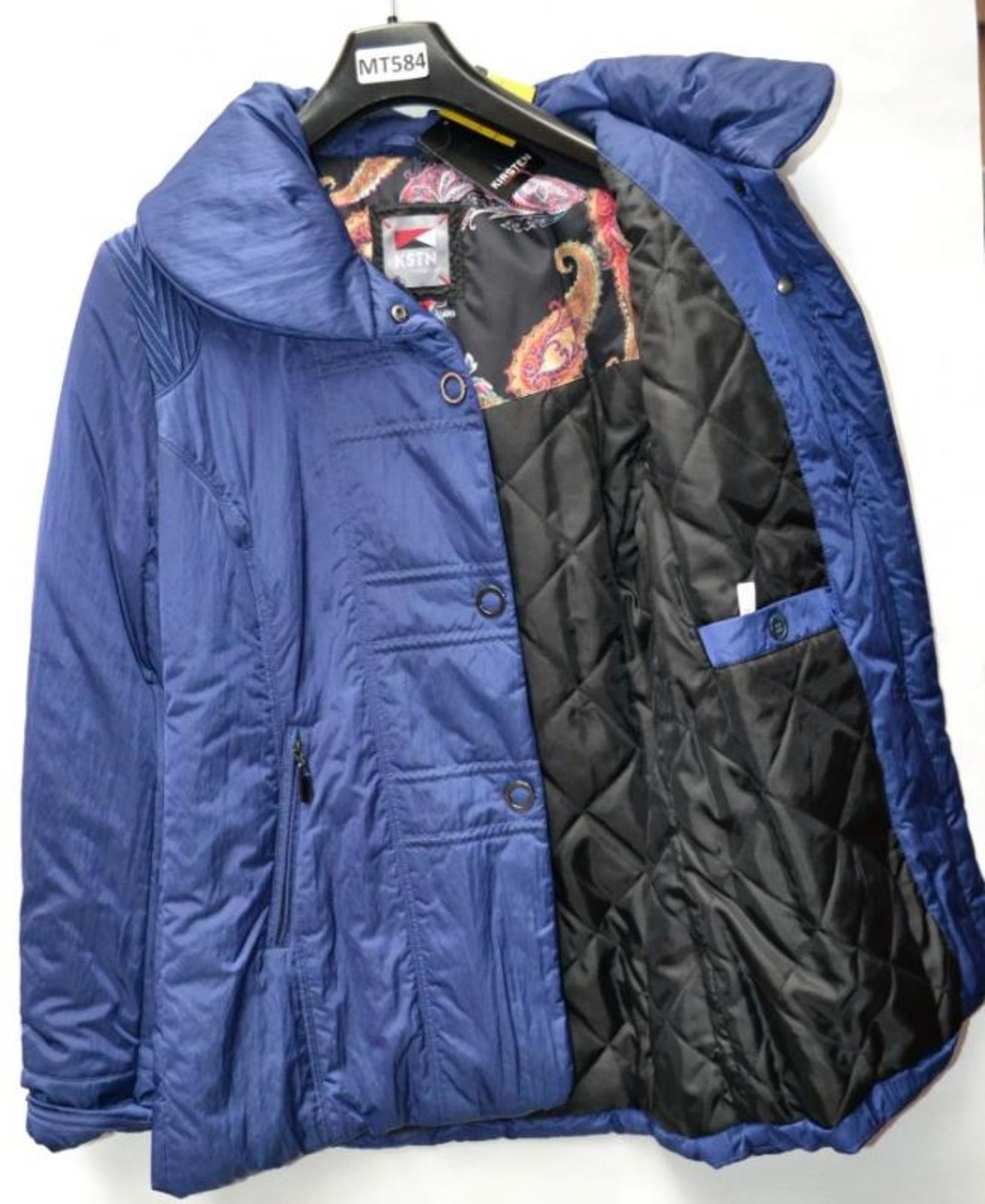 1 x Steilmann KSTN By Kirsten Womens Coat - Padded Coat In Bright Blue - UK Size 12 - New Sample Sto - Image 2 of 3