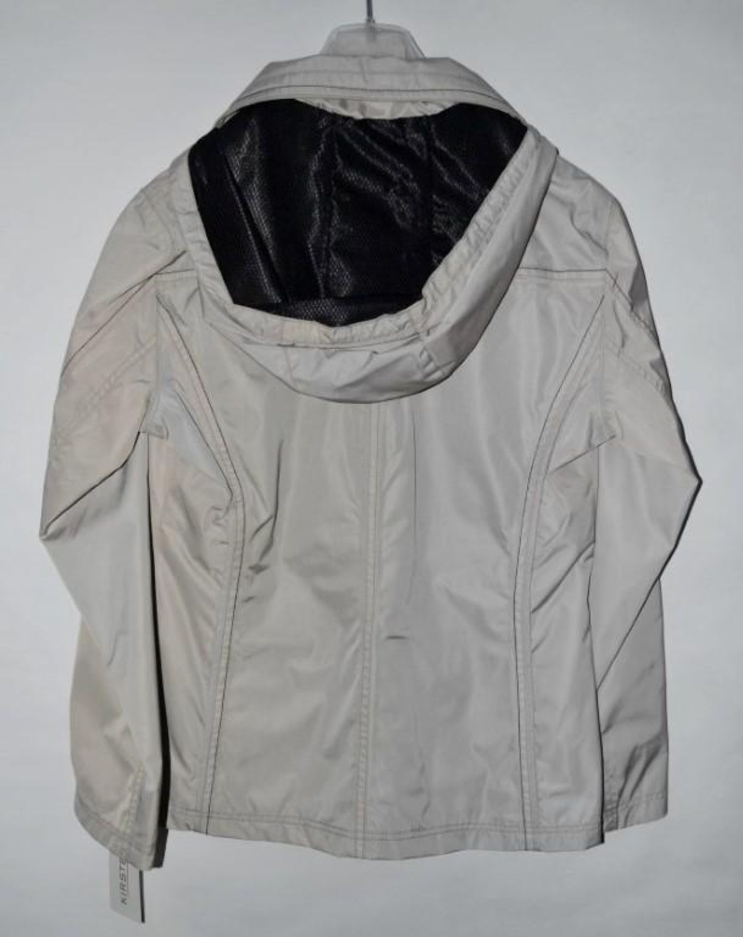 1 x Premium Branded Womens Winter Coat - Features Concealed Hood In Collar - Colour: Beige - UK Size - Image 8 of 8