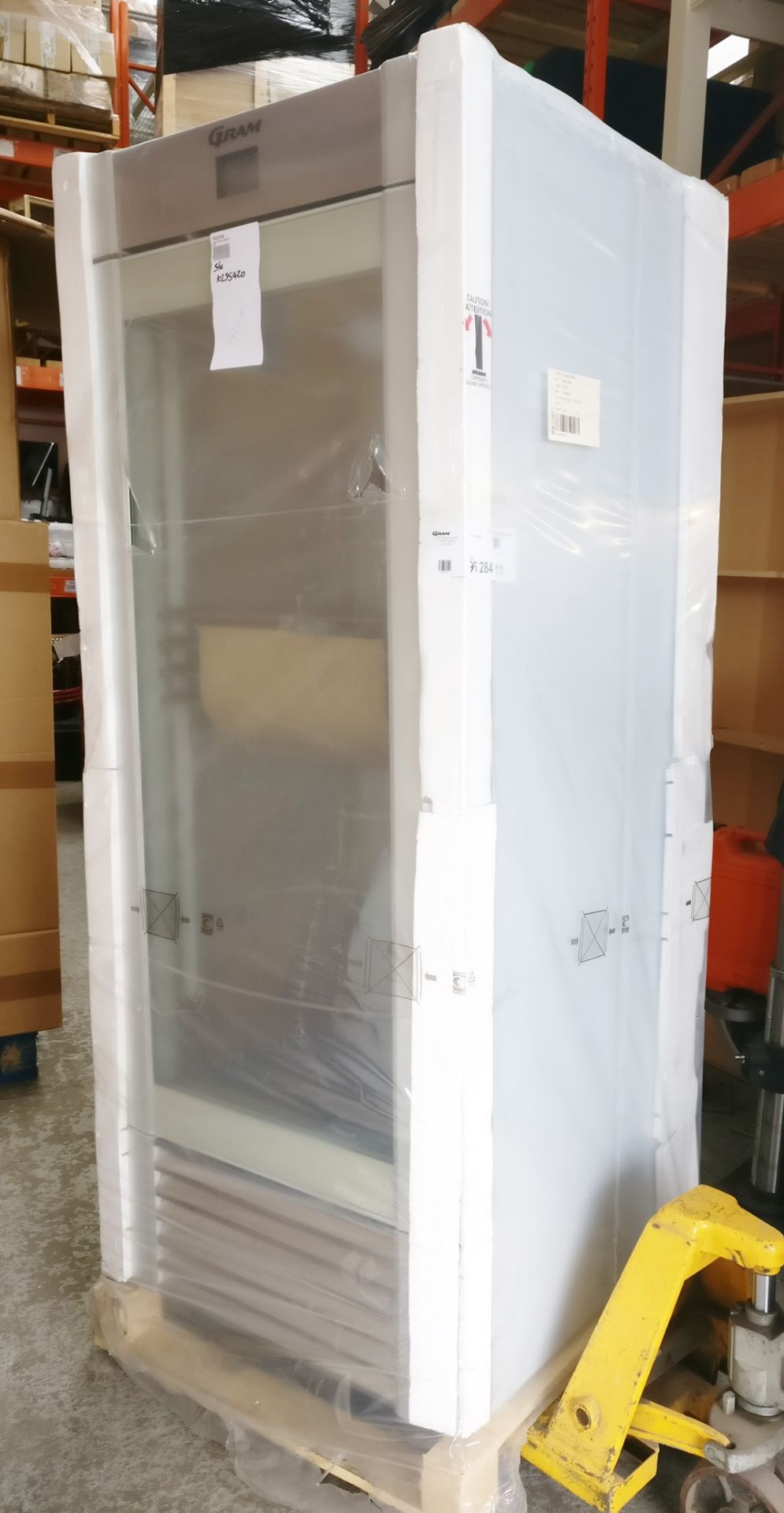 1 x Gram Marine Midi Upright Commercial Freezer With Glass Door - 2/1 GN Wide -  Model FG82CCH4M - - Image 2 of 2