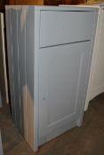 1 x Winchester 1-Door, 1-Drawer Bathroom Storage Unit In Light Grey - CL269 - Ref MT734