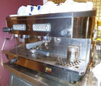 1 x Bezzera Ellisse DE 2GR Commercial Coffee Machine - Stainless Steel Finish - Made in Italy - 240v