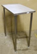 1 x Stainless Steel Prep Table - H92 x W46 x D70 cms - CL282 - Ref JP331 - Location: Bolton BL1