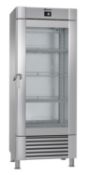 1 x Gram Marine Midi Upright Commercial Freezer With Glass Door - 2/1 GN Wide -  Model FG82CCH4M -