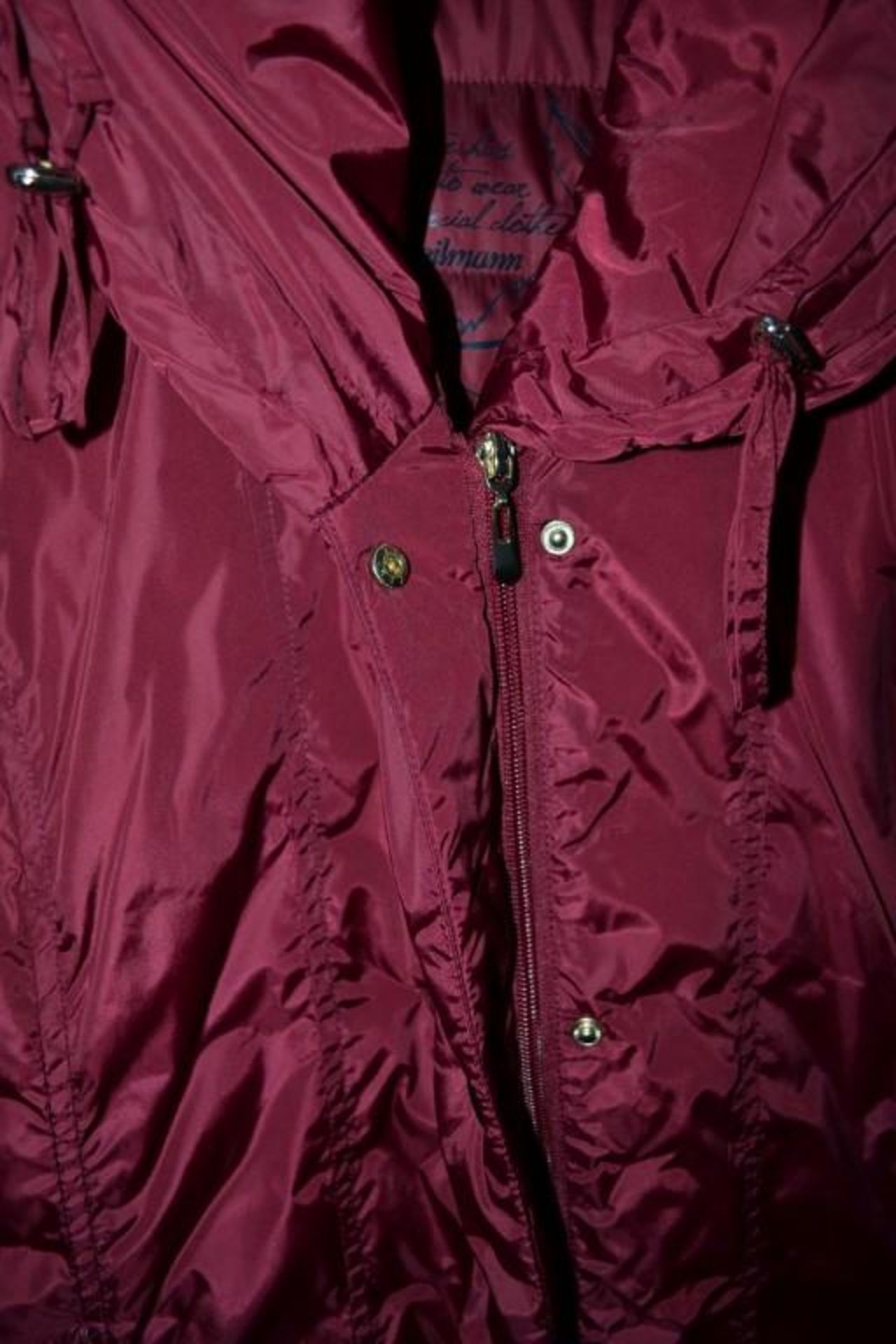 1 x Steilmann Kirsten Womens Real Down Padded Winter Coat In Red - Size 12 - CL210 - Ref MT559 - New - Image 2 of 4