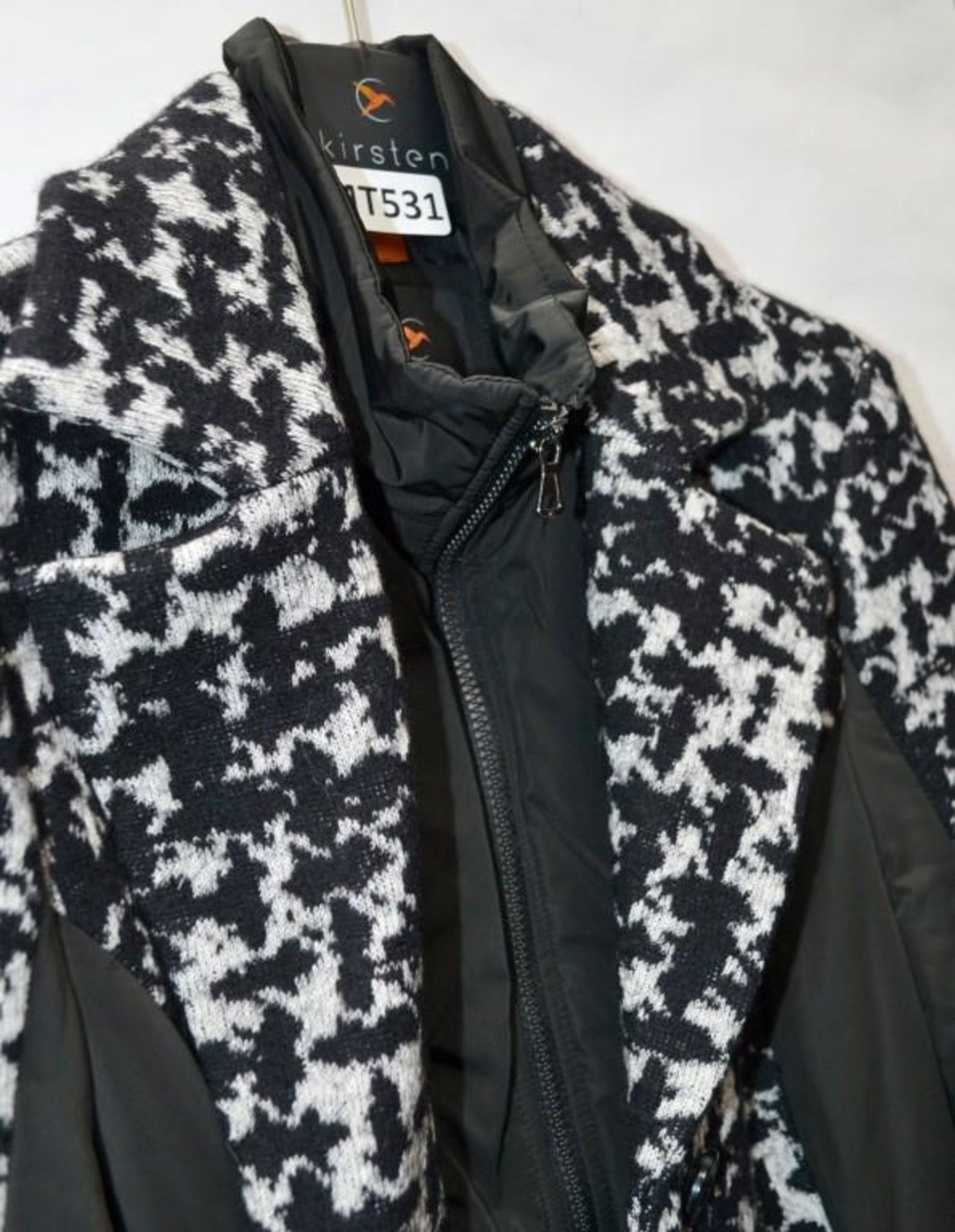 1 x Steilmann KSTN By Kirsten Womens Winter Coat - Wool/Cotton Blend Coat Featuring An Oversized Hou - Image 6 of 6