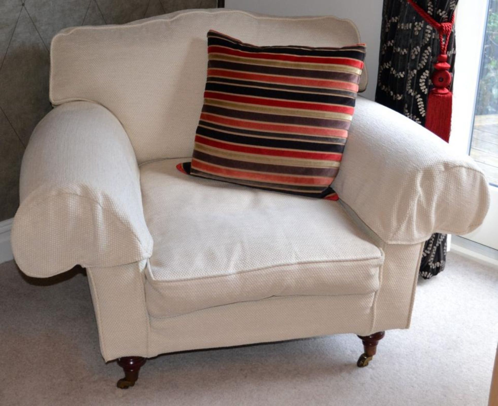 1 x Parker Knoll Armchair in Cream With Arm Protectors - CL275 - Location: Altrincham WA14 *NO VAT O