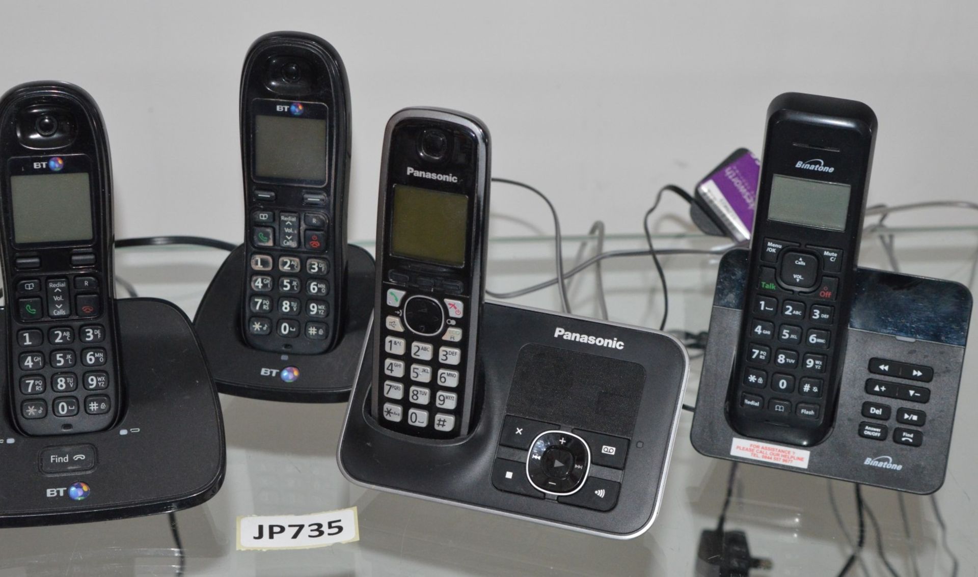 6 x Cordless Phone Handsets - Includes BT, Binatone and Panasonic Models - CL285 - Ref JP735 - - Image 4 of 4