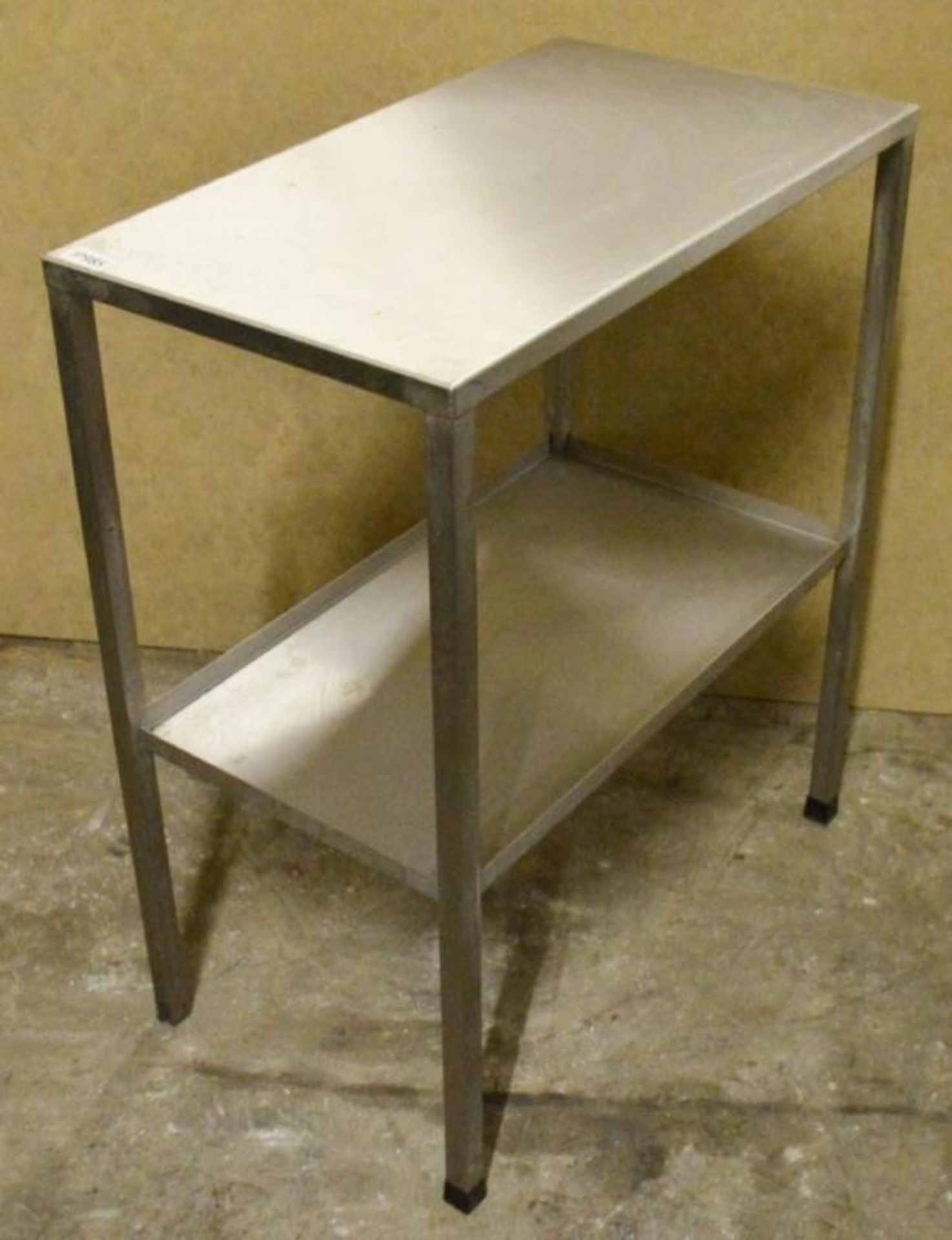 1 x Stainless Steel Prep Table With Undershelf - H83 x W40 x D70 cms - CL282 - Ref JP985 - Location: - Image 3 of 3