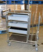 1 x 3-Drawer Warehouse Picking / Transport Trolley - Dimensions: 103 x 64 x 144cm - Ref: MC122 - CL2