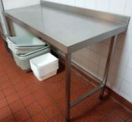 1 x Stainless Steel Prep Table - H88 x W150 x D65 cms - CL297 - Ref JP526 - Location: Bolton BL1