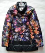 1 x Steilmann Kirsten Womens Padded Winter Coat - Features A Bright Multi-Coloured Design And Padded