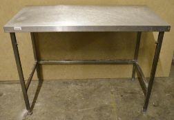 1 x Stainless Steel Prep Table - H92 x W120 x D60 cms - CL282 - Ref JP352 - Location: Bolton BL1