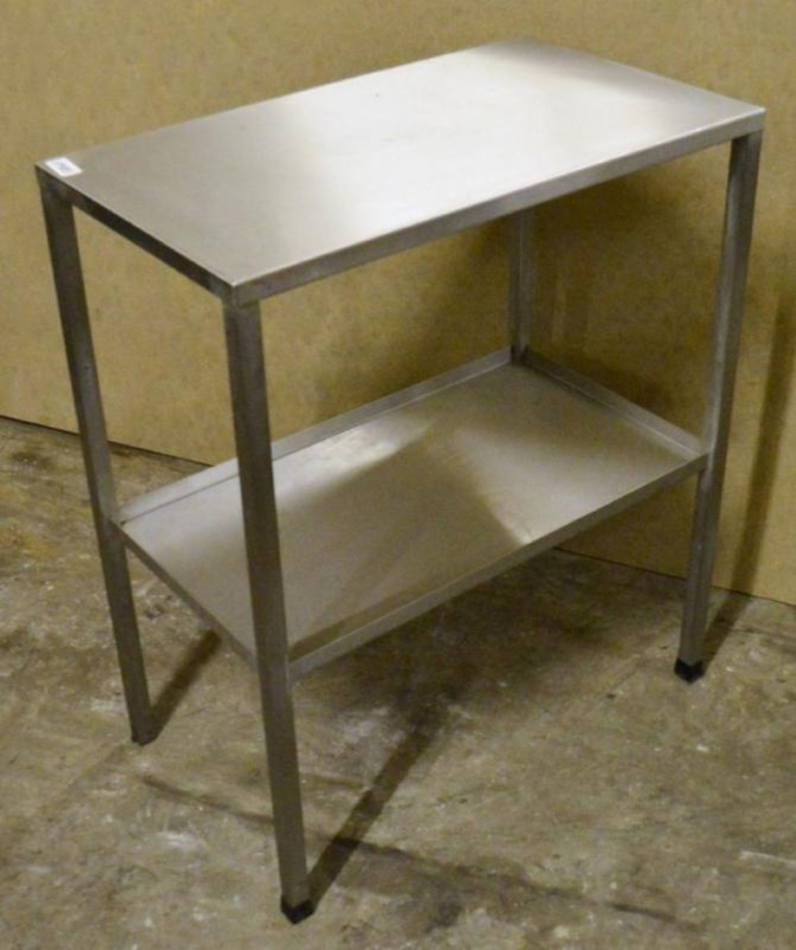 1 x Stainless Steel Prep Table With Undershelf - H83 x W40 x D70 cms - CL282 - Ref JP985 - Location: