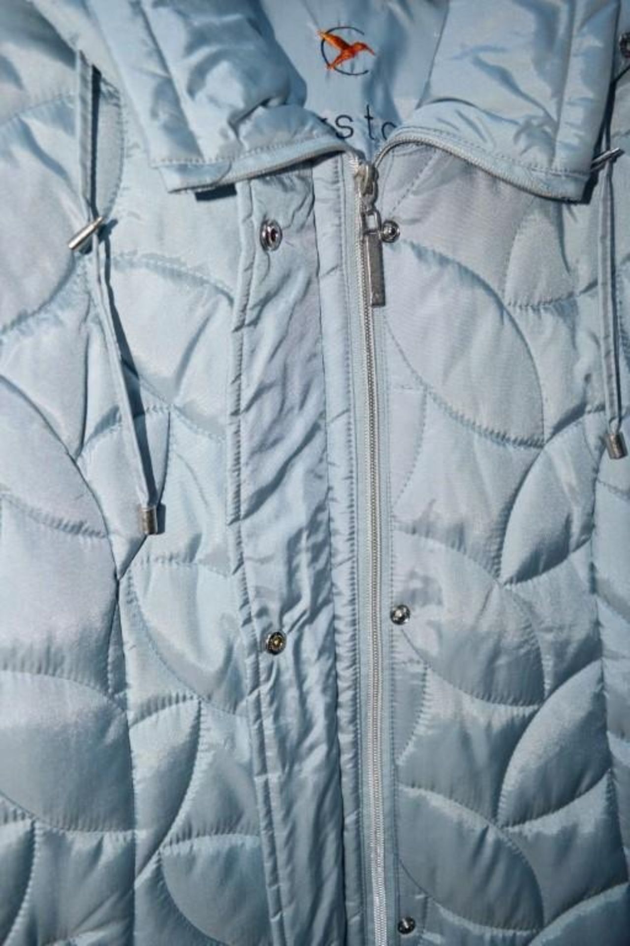 1 x Steilmann Kirsten Womens Quilted Winter Coat - Features Removable Hood - Size 12 - Colour: Pale - Image 2 of 5