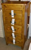 1 x Solid Wood 5-Drawer Bathroom Chest - Dimensions To Follow - New / Unused Stock - Ref