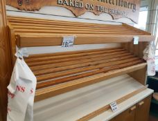 1 x Bread Display Racks - Dimensions: W160 x 50cm Deep - Ref: SIN003 JEM - CL278 - From A Recently