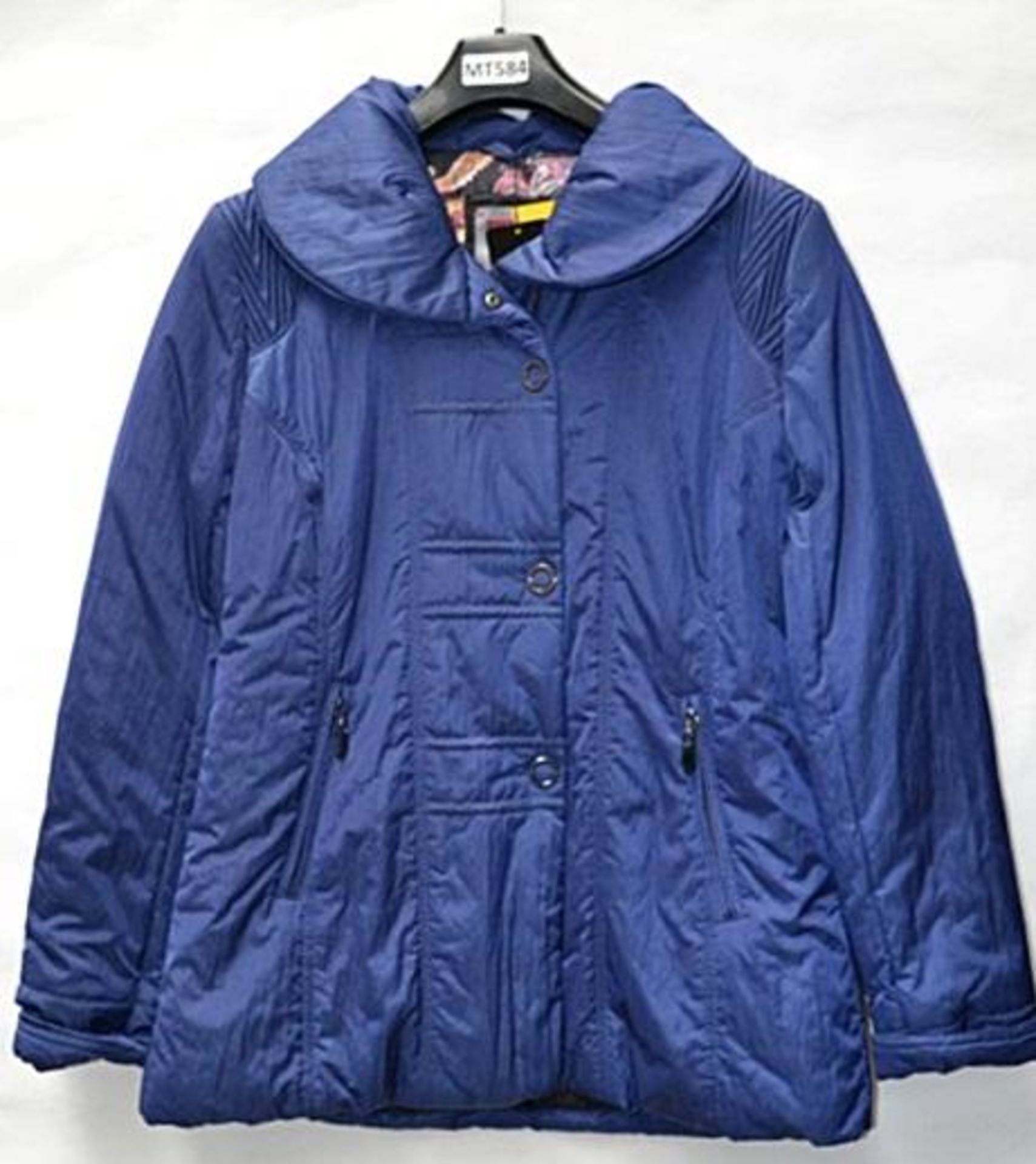 1 x Steilmann KSTN By Kirsten Womens Coat - Padded Coat In Bright Blue - UK Size 12 - New Sample Sto