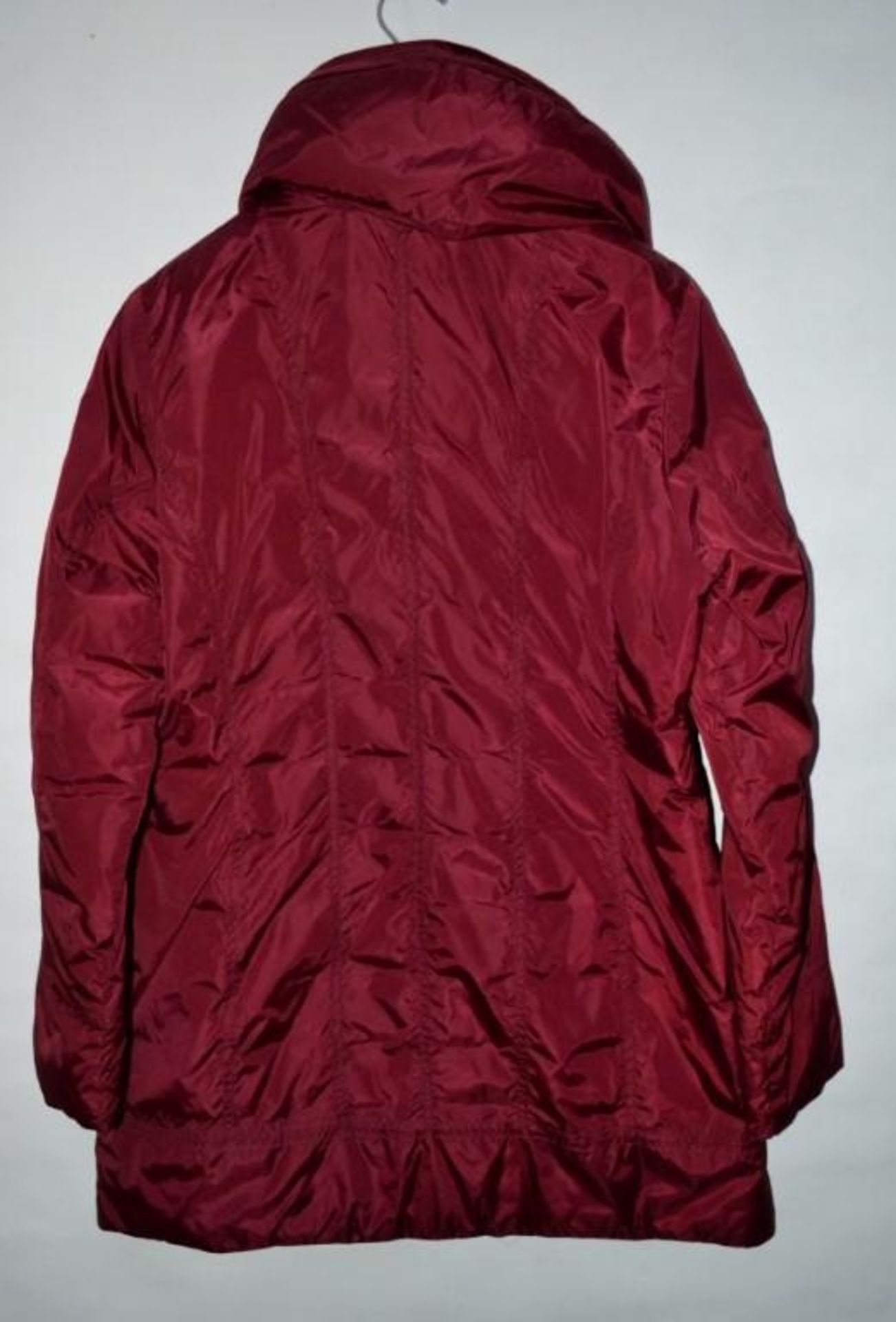 1 x Steilmann Kirsten Womens Real Down Padded Winter Coat In Red - Size 12 - CL210 - Ref MT559 - New - Image 3 of 4