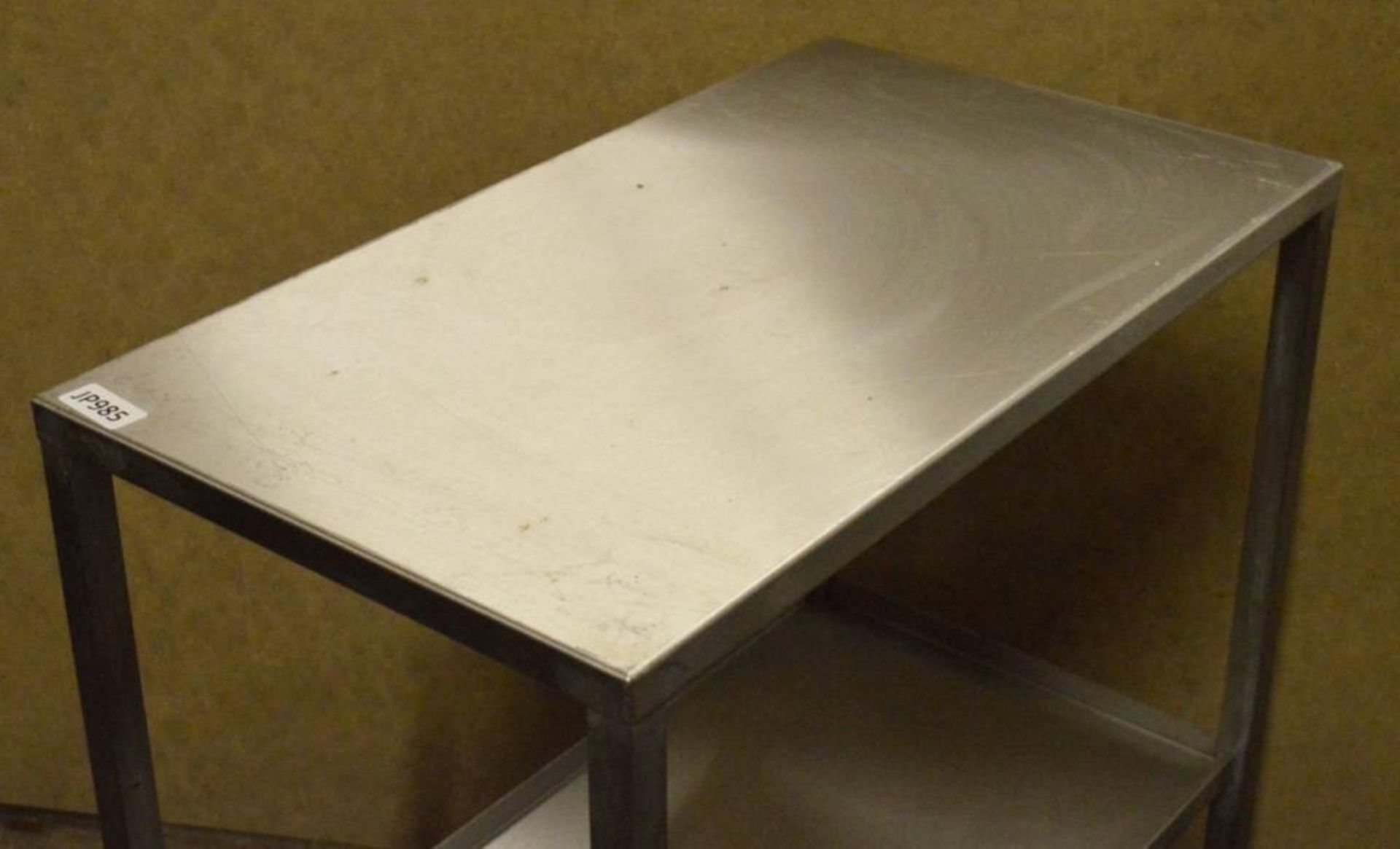 1 x Stainless Steel Prep Table With Undershelf - H83 x W40 x D70 cms - CL282 - Ref JP985 - Location: - Image 2 of 3