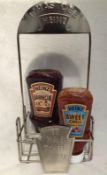 14 x Heinz Sauce Caddy / Condiment Holders - Chrome Finish - Holds Upto Four Bottles - Ideal For Res