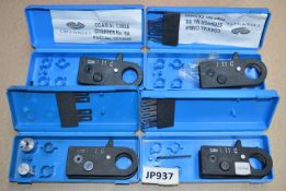 4 x Channell Coaxial Cable Strippers - Model 9A - In Cases With Accessories - CL011 - Ref JP937 -