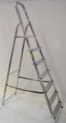 1 x ProMaster 7 Tread Aluminum Stepladders - Max Load 150kg - Excellent Condition - CL285 - Ref