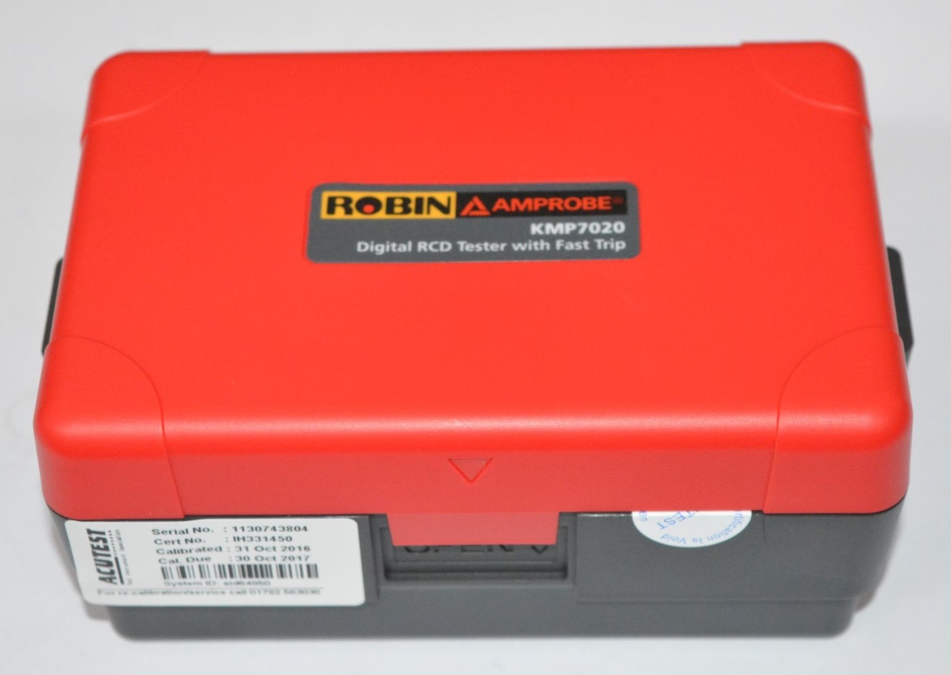 1 x Robin Amprobe Digital RCD Tester Wth Fast Trip - Model KMP7020 - Boxed With All Accessories - - Image 11 of 12