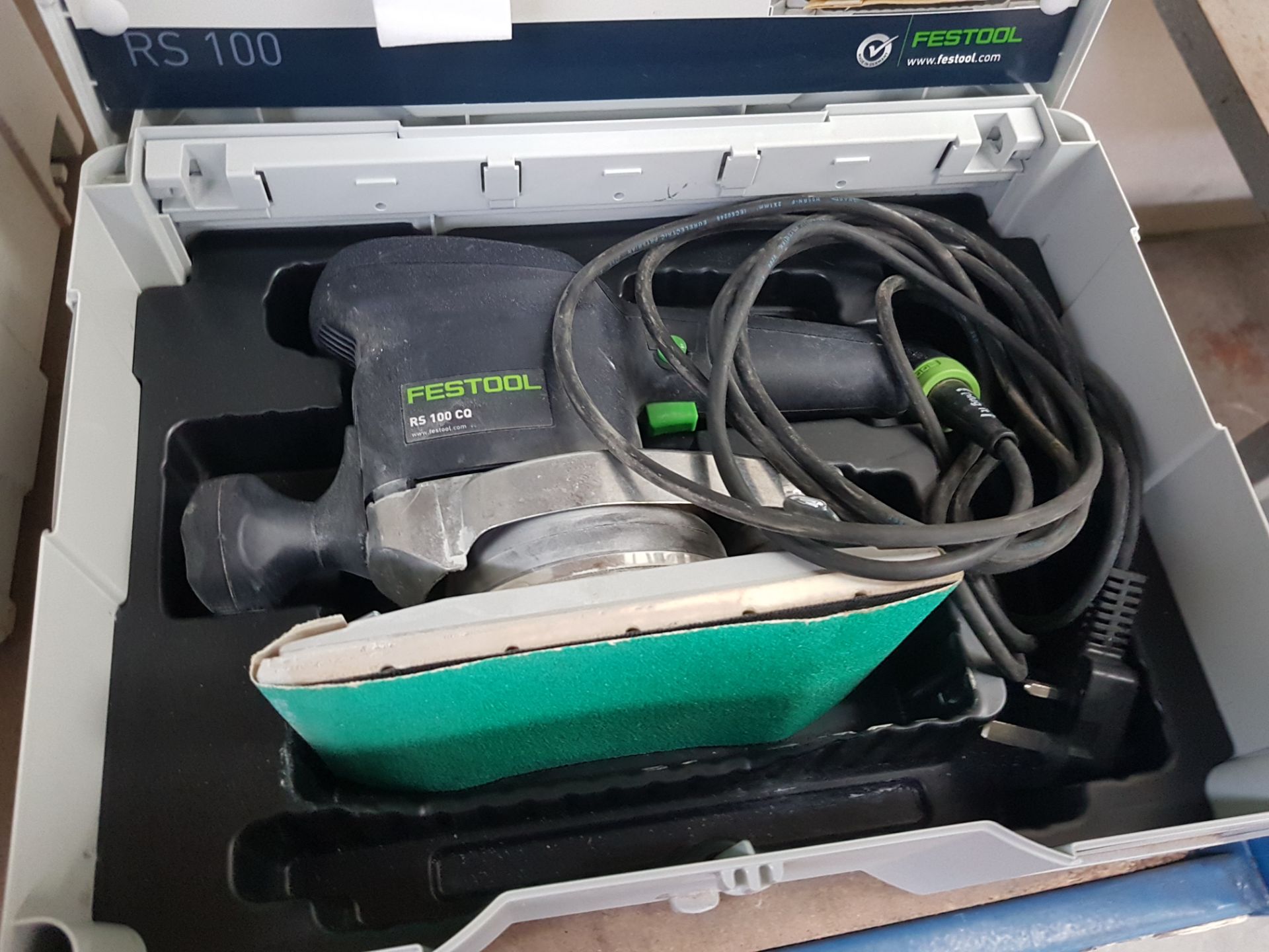 1 x Festool RS 100 CQ-Plus GB 240V Geared Orbital Sander With Carry Case - Image 6 of 8