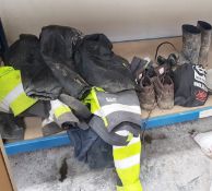 1 x Assorted Collection of Workwear - Includes Hi Viz Coats, Workboots, Ear Protectors etc - CL303 -