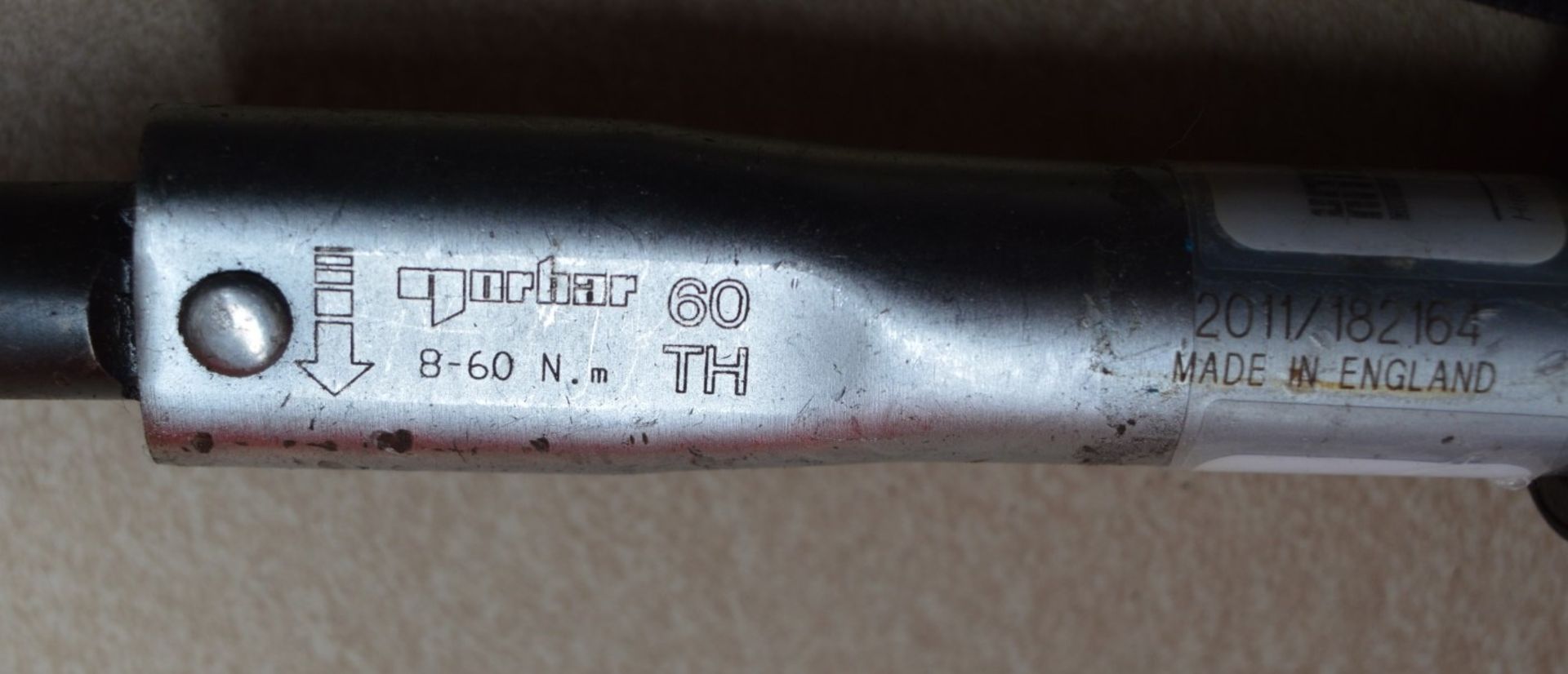 1 x Norbar 60TH Torque Wrench Handle 8-60Nm - CL011 - Ref JP935 - Location: Altrincham WA14 - Image 2 of 2