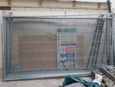 10 x Sections of Galvanised Temporary Site Fencing With Heavy Duty Feet