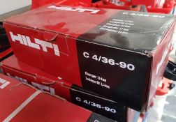 2 x Hilti C 4/36-90 Li-On Chargers - 110v - With Original Boxes