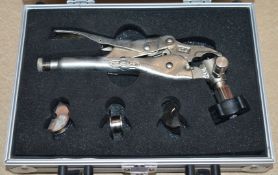 1 x Petersen 7CR Vise Grip Locking Pliers With Case and Accessories - CL011 - Ref 6558 - Location: