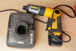 1 x Dewalt Cordless Screwdriver With Charger