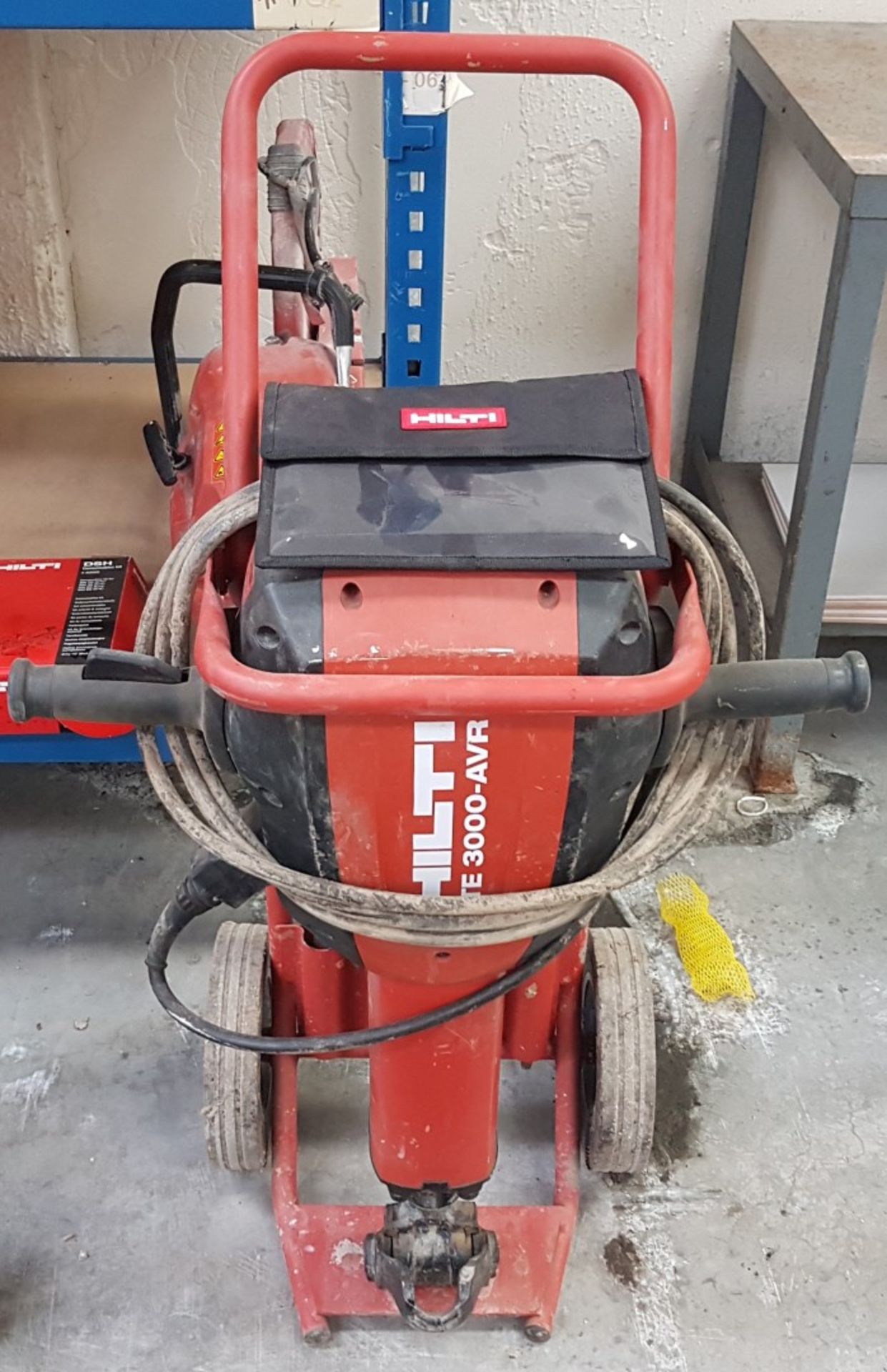 1 x Hilti TE 3000-AVR Concrete Demolition Hammer - With Trolley and Drill Bits