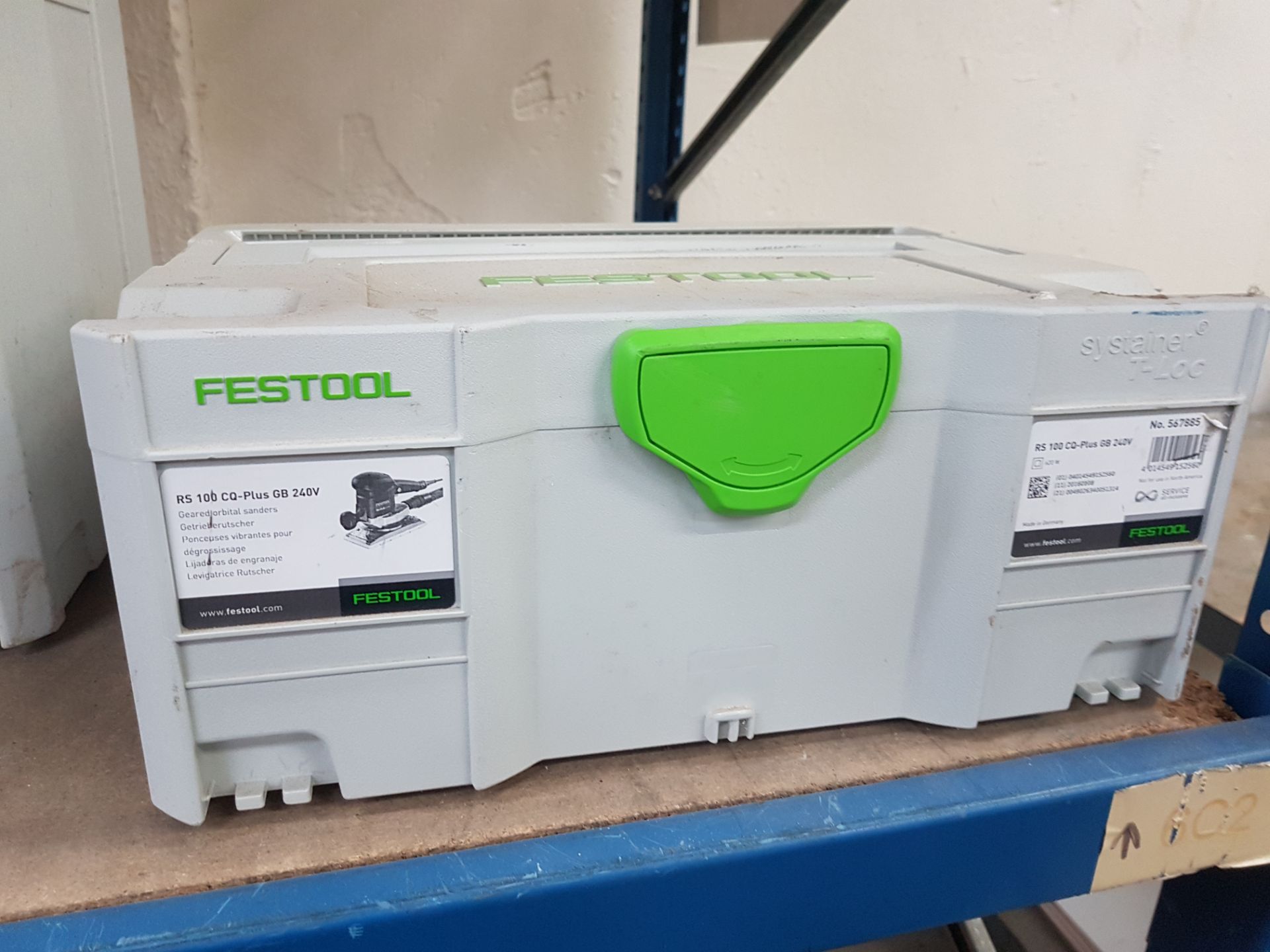 1 x Festool RS 100 CQ-Plus GB 240V Geared Orbital Sander With Carry Case - Image 2 of 8