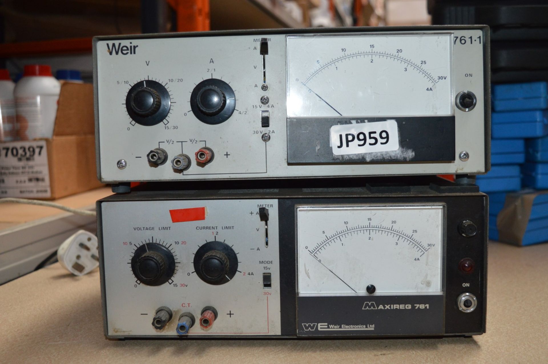 2 x Weir Maxireg 791 Bench Top Power Supplies - 240v - Ref JP959- CL011 - Location: Altrincham WA14 - Image 4 of 5