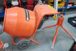 1 x Belle Minimix 150 Petrol Honda Motor Tip Up Cement Mixer - Model M54B - Year 2017 - RRP £700