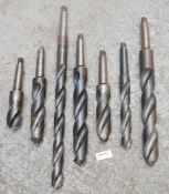 7 x Large Machine Drill Bits - CL011 - Ref IT540 - Sizes From 27cm in Length to 65cm in Length -