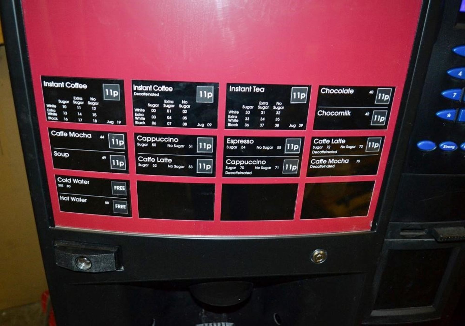 1 x Crane "Evolution" Coin-operated Hot Drinks Vending Machine - Recently taken From A Working Envir - Image 4 of 17