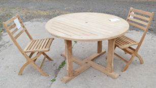 3-Piece Solid Teak Garden Furniture Set