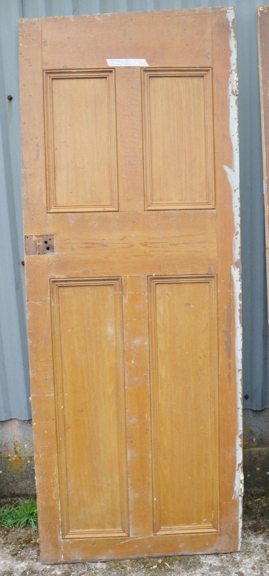 Set Of 4 x Reclaimed 4-Panel Wooden Doors - Taken From A Grade II Listed Property - Image 6 of 9