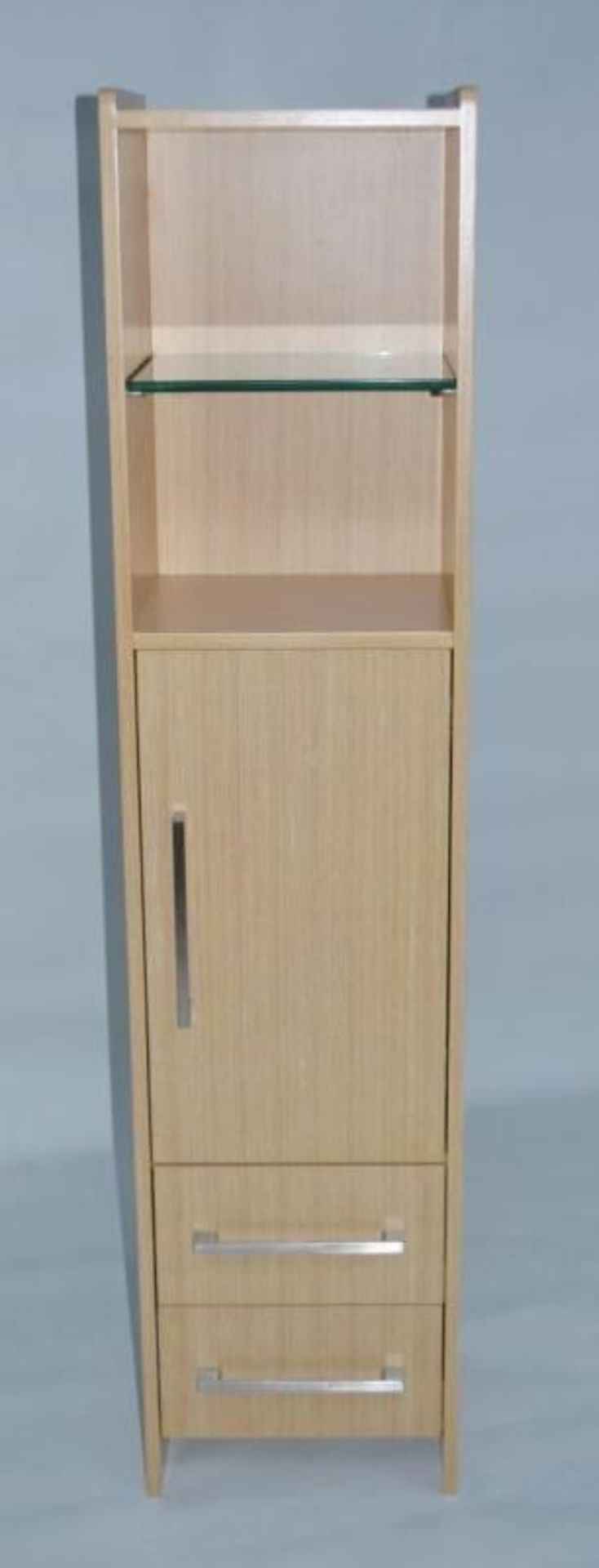 1 x Vogue ARC Series 2 Upright TALL BOY Bathroom Cabinet VFAS220 - Image 2 of 5